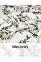 White Floral Thin Jersey Width: 140