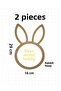 Deys Hobby Rabbit Model 2 قطعة بكرة ذات لون خام للمكرمية