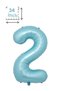 Blue Color 2 Number Giant Foil Balloon 76 cm Birthday Party Decoration - 3