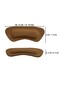 Genuine Leather Shoes, Anti-Heel Impact, Sponge-Filled Adhesive Heel Back Insoles, Brown - 2