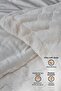 Fur Quilt Sleeping Set Double (SIDED) Personality Kry Soft Filled Plush 3 Piece Bedspread White - 4
