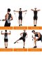11 Pcs Resistance Rubber Set 68 kg Strength Resistance Muscle Developer Power Band with Door Pull Apparatus - 6