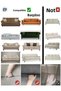 3-Seater Jacquard Seat Cover - High-Quality, Elastic, and Flexible Sofa Bed Sofa Cover - 6