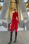 Full-Fit Diving Fabric Belt Snow Jumpsuit with Double Zipper Inside Sardones