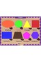Wooden Turkish Geometric Shapes Educational-Pedagogical Puzzle