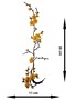 Iron-Stick Arma - Patch - Branch Flower Yellow Model (11cm X 38cm) 2 Pieces - 2