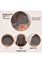 Dark Auburn Fiber Synthetic Front Lace Tulle Wig - 5