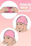 Deluxe Durable Silicone Swim Cap for Pool and Sea, Pink - 6