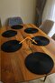 Supla 6 Pieces American Serving 32 cm Diameter Natural Jute Woven Gift Food Serving Set - 4
