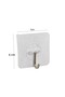 5Pcs Self Adhesive Clear Hanger Metal Hooked Hanger - 5