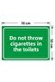White Warning Sign 50X70Cm - 2