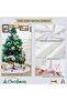 Christmas Tree Cover Luxury Plush Snowflake Printed 90 cm - 4
