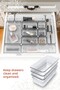 10-Piece Drawer Organizer In-Cabinet Jewelry Cosmetic Organizer - 4