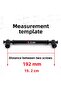 Furniture Drawer Metal Handle Kitchen Wardrobe Cabinet Door Handles Handle Handle 192 mm 192 cm Black - 3
