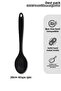 3Pcs Hard Silicone Spoon Set - Non-Scratch, Non-Burning, Food-Grade - Serving and Rice Spoon - Sturdy - 2