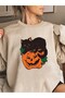 Halloween Themed Unisex Printed Sweatshirt