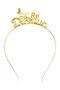Happy Birthday Written Metal Crown & Birthday Party Crown & Birthday Crown Gold Crown - 2