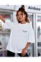 Women's Oversize T-shirt No Time Back Printed White - 4