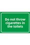 White Warning Sign 50X70Cm