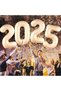 New Year's Large 2025 Foilballons 34 Inch Happy Birthday Decorations New Year's Eve Party Supplies - 3