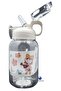Thick Straw Lockable Lid 600 Ml School Water Bottle 3 Colors Vgn2270 - 2