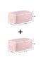 Set of 2 Medium Size Leaf Powder Base Six Sofa Bed Type Sweater Pique Organizer Blanket Pouch 52X28X21 - 8