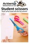 Blue Student Scissors 1 Piece Plastic Spring-Loaded Blunt Tip-Protected School Scissors Children's Scissors Preschool Daycare a - 5