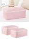 Set of 2 Medium Size Leaf Powder Base Six Sofa Bed Type Sweater Pique Organizer Blanket Pouch 52X28X21