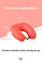 Visco Travel Pillow Orthopedic Professional Comfortable Sleeping Pillow Post-Surgical Pillow Love Travel - 3