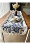 Linen Fisto Ruffle Runner (45cm 130 cm (Stain-Resistant) - 3
