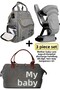 Mother Baby Care Backpack, Hospital Exit Shoulder Bag, Baby Carrying Reversible Kangaroo Carrier