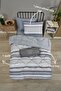 Single Double Sided Luxury Welsoft Elite Quilt Soft Fleece Quilt and Pillowcase Tasel Gray - 2