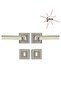 New Luxury Di̇kmen (Nickel Satin) Room Door Handle Aluminum / Steel (Double with Back Plate) - 3