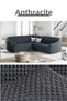 Burgundy Skirtless L Corner Sofa Cover 7 Person Flexible Corner Sofa Cover Total Length 550 cm