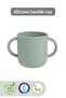 Silicone Baby Cup with Handles - Double Handled Silicone Cup Green