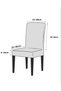 Chair Cover Lycra Washable Flexible Elastic Bamboo Chair Cover Pack of 6 - 4
