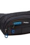 Black Fabric Crossbody Crossbody Chest Shoulder and Waist Bag with USB Headphone Outlet - 6