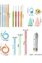 Crochet with Bag for Beginners, Yarn Knitting Kit Crochet Set (44 Pieces) - 4
