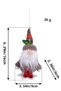 Christmas Pine Tree Ornament Santa Claus Footed Decor Ornament 17 cm - 2