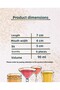 Bead Shape Heat Resistant Borosilicate Glass | Coffee and Presentation Glass | Grape Glass - 8