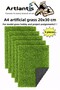 Artificial Grass A4 20X30 cm 5 Pcs A4 Size Model Lawn Dekorati Artificial Grass Carpet Terrarium Artificial Grass