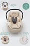 Orthopedic Lumbar Supported Baby Stroller Cushion, Cover and Sheet Set of 3, Rainbow Series, Cream Color - 3