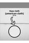 100% Cotton 46 Strands American Cloth Raw Cloth Punch Fabric - White 500X240 cm - 3