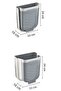 Foldable Hanging Kitchen Undercounter Trash Can - Concealable Accordion Trash Can in the Cabinet |   Gray - 3