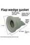Adapter Gasket with Check Valve Ø50 Sink Sink Drain Anti-Odor - 3
