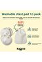 Washable 12-Pack Fabric Breast Pads