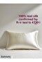 Silk Cover 100% Pure Silk Cover 50X70 cm Pearl White Color - 2