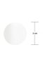 3Cmx3Cm Transparent Pp Round Mouth Covering Label 1000 Pieces (Roll) - 2
