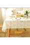 New Lux Lace Look Wipeable Non-Slip Liquid Proof Non-Hole Pvc Table Cloth - 5