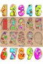 Wooden French Farm Animal-forest Animal-professions-numbers Set of 4 Educational-tutorial Puzzle - 6